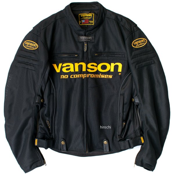 【ふるさと割】 新品本物 バンソン VANSON 2022年春夏モデル メッシュライダースジャケット 黒 黄 XLサイズ VS22105S JP店 rayeye.com rayeye.com
